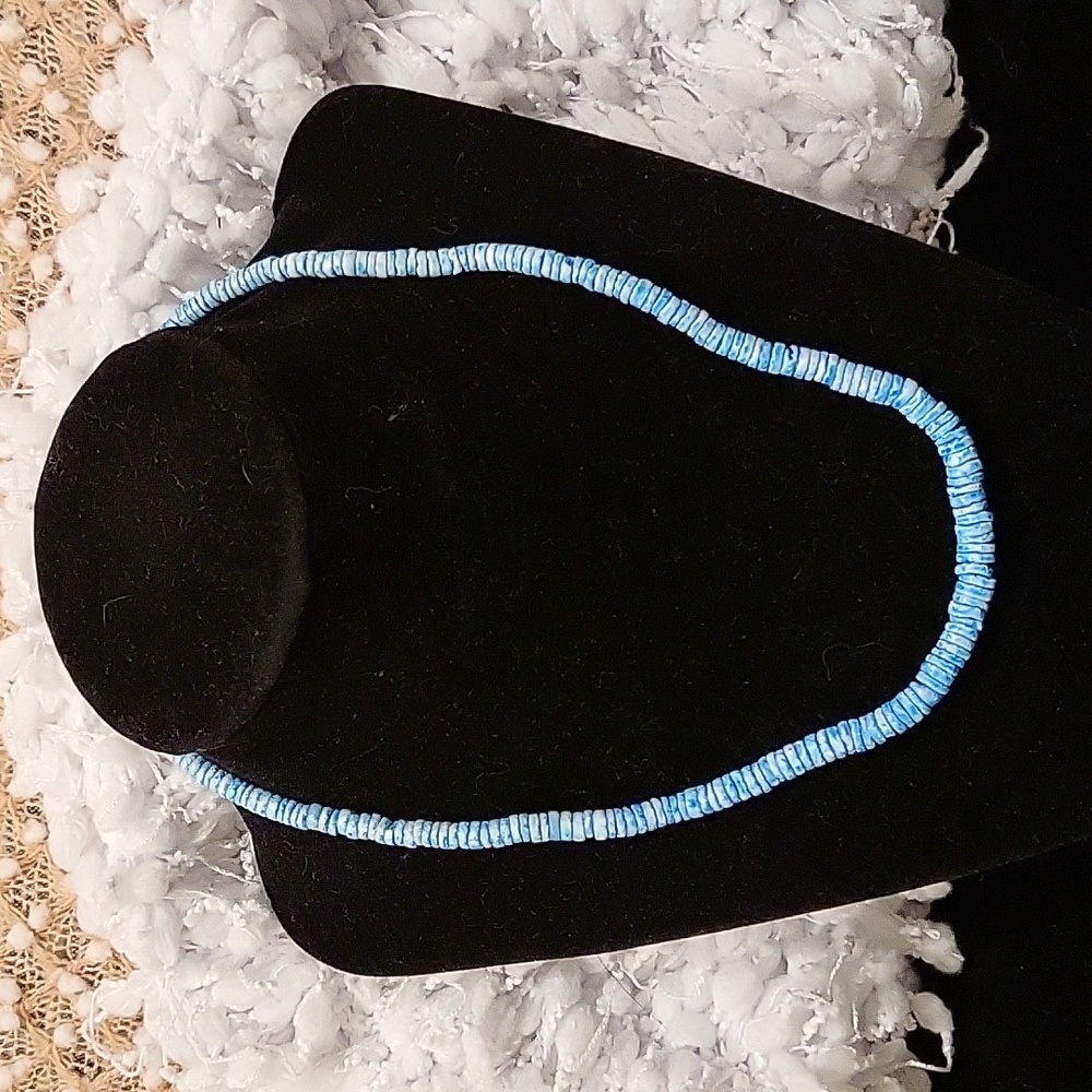 Blue Puka necklace